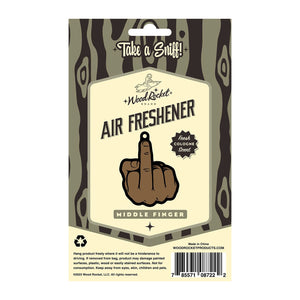 Middle Finger Brown Air Freshener