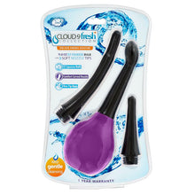 Load image into Gallery viewer, Cloud 9 Fresh + Deluxe Anal Soft Tip Enema Douche 11.8 Oz W/ 3 Soft Nozzle Tips
