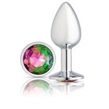 Load image into Gallery viewer, Cloud 9 Gems Silver Chromed Anal Plug Small
