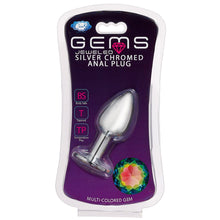 Load image into Gallery viewer, Cloud 9 Gems Silver Chromed Anal Plug Small
