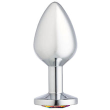 Load image into Gallery viewer, Cloud 9 Gems Silver Chromed Anal Plug Medium
