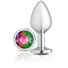 Load image into Gallery viewer, Cloud 9 Gems Silver Chromed Anal Plug Medium
