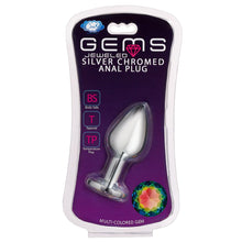 Load image into Gallery viewer, Cloud 9 Gems Silver Chromed Anal Plug Medium
