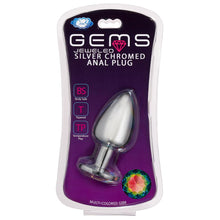 Load image into Gallery viewer, Cloud 9 Gems Silver Chromed Anal Plug Large
