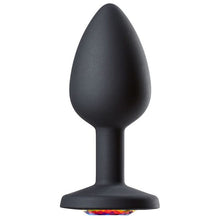 Load image into Gallery viewer, Cloud 9 Gems Black Silicone Anal Plug Small
