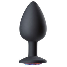 Load image into Gallery viewer, Cloud 9 Gems Black Silicone Anal Plug Large
