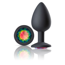 Load image into Gallery viewer, Cloud 9 Gems Black Silicone Anal Plug Large
