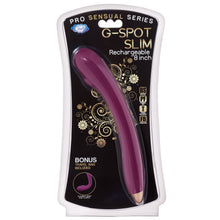 Load image into Gallery viewer, Cloud 9 Rechargeable G-spot Slim 8in Single Motor Plum
