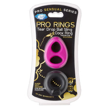 Load image into Gallery viewer, Pro Sensual Silicone Tear Drop Ring &amp; Donut Sling 2 Pack
