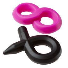 Load image into Gallery viewer, Pro Sensual Silicone Super 8 Ring &amp; Tie Sling 2 Pack
