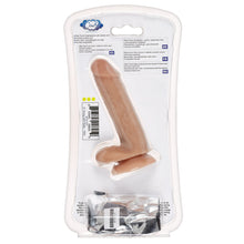 Load image into Gallery viewer, Cloud 9 Dual Density Dildo 6in W/ Balls Tan/ Mocha
