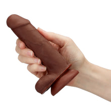 Load image into Gallery viewer, Cloud 9 Dual Density Dildo Touch 6in W/ Balls Brown
