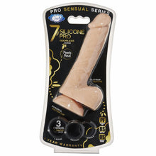 Load image into Gallery viewer, Cloud 9 Pro Sensual 7 Premium Silicone Dong W/ C Rings Light &quot;
