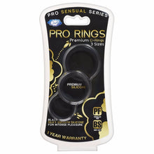 Load image into Gallery viewer, Cloud 9 Pro Sensual Silicone Cock Ring 3 Pack Black
