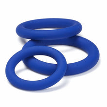 Load image into Gallery viewer, Cloud 9 Pro Sensual Silicone Cock Ring 3 Pack Blue
