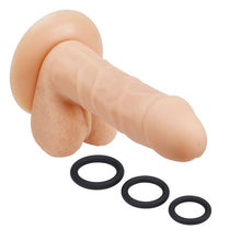 Load image into Gallery viewer, Pro Sensual Premium Silicone Dong W/ 3 C Rings Light 6 &quot;
