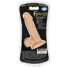 Load image into Gallery viewer, Pro Sensual Premium Silicone Dong W/ 3 C Rings Light 6 &quot;
