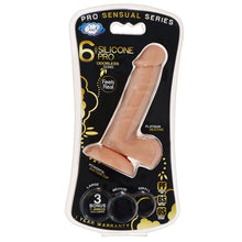 Load image into Gallery viewer, Pro Sensual Premium Silicone Dong W/ 3 C Rings Tan 6 &quot;
