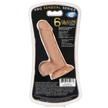 Load image into Gallery viewer, Pro Sensual Premium Silicone Dong W/ 3 C Rings Tan 6 &quot;
