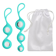 Load image into Gallery viewer, Cloud 9 Health &amp; Wellness Borosilicate Kegel Training Set - Teal
