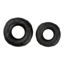 Load image into Gallery viewer, Cloud 9 Pro Rings Liquid Silicone Donuts 2 Pack Black
