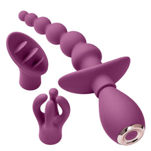 Load image into Gallery viewer, Cloud 9 Health &amp; Wellness Anal Clitoral &amp; Nipple Massager Kit Plum
