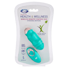 Load image into Gallery viewer, Cloud 9 Health &amp; Wellness Wireless Remote Control Egg W/ Stroking Motion Teal
