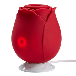 Cloud 9 Health & Wellness Rose Suction Stimulator Red