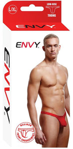 Envy Low Rise Thong Red L/xl