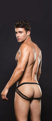 Envy Modern Fishnet Open Back Brief Black M/l