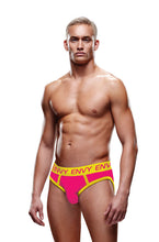 Load image into Gallery viewer, Envy Solid Jock Pink/yellow S/m
