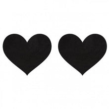 Load image into Gallery viewer, Pasties Black Satin Heart
