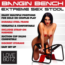 Load image into Gallery viewer, Lovebotz Bangin Bench Extreme Sex Stool
