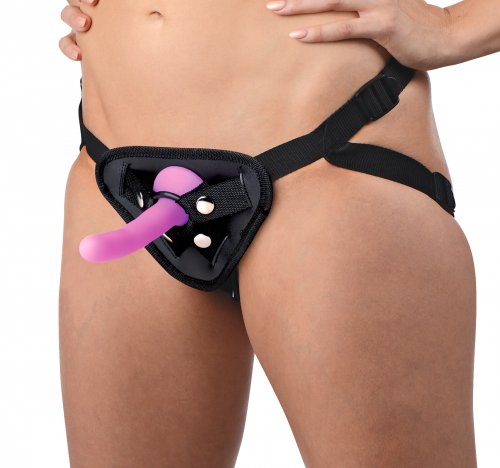 Strap U Double-g Deluxe Vibrating Silicone Strap On Kit