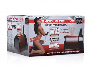 Lovebotz Saddle Deluxe Riding Sex Machine W/dual Attachments