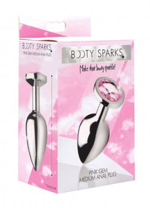 Booty Sparks Pink Gem Medium Anal Plug