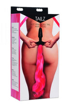 Load image into Gallery viewer, Tailz Hot Pink Pony Tail Anal Plug
