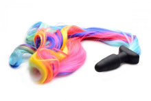 Load image into Gallery viewer, Tailz Rainbow Pony Tail Anal Plug
