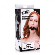 Load image into Gallery viewer, Strict Interchangeable Silicone Ball Gag Set
