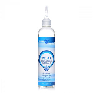 Cleanstream Relax Anal Lube Desensitizing W/ Tip 8oz