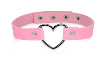 Load image into Gallery viewer, Master Series Dark Heart Chrome Heart Pink Choker
