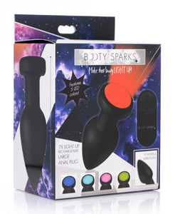 Booty Sparks Silicone Led Plug Vibrating Large