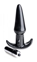 Load image into Gallery viewer, Frisky Thrilling Noir Smooth Vibrating Anal Plug Black
