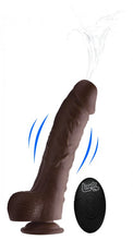 Load image into Gallery viewer, Loadz 8.5in Vibrating Dildo Squirting Dark
