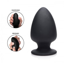 Load image into Gallery viewer, Squeeze-it Silexpan Anal Plug Large Black
