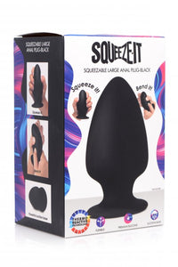 Squeeze-it Silexpan Anal Plug Large Black