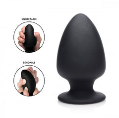 Squeeze-it Silexpan Anal Plug Large Black