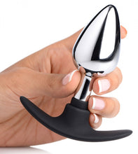 Load image into Gallery viewer, Master Series Dark Invader Metal &amp; Silicone Anal Plug Medium
