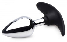 Load image into Gallery viewer, Master Series Dark Invader Metal &amp; Silicone Anal Plug Medium
