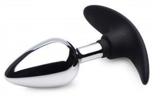 Master Series Dark Invader Metal & Silicone Anal Plug Medium